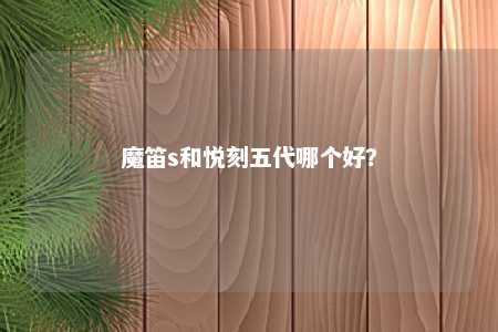 魔笛s和悦刻五代哪个好？