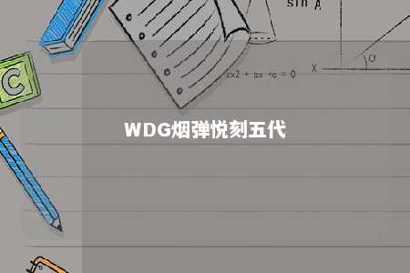 WDG烟弹悦刻五代