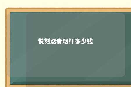 悦刻忍者烟杆多少钱