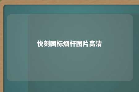 悦刻国标烟杆图片高清