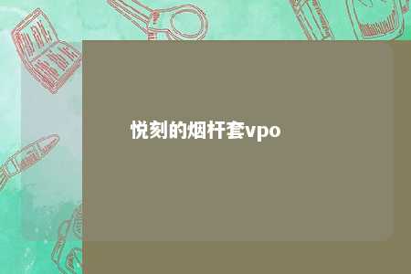 悦刻的烟杆套vpo