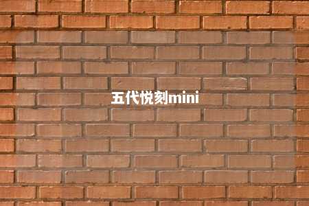 五代悦刻mini