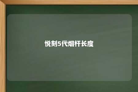 悦刻5代烟杆长度