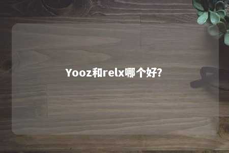 Yooz和relx哪个好？