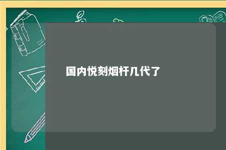 国内悦刻烟杆几代了