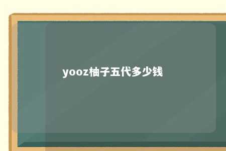 yooz柚子五代多少钱